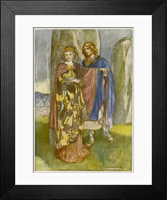 Framed Print : Cuchulain Courts Emer Framed Print : Cuchulain Courts Emer