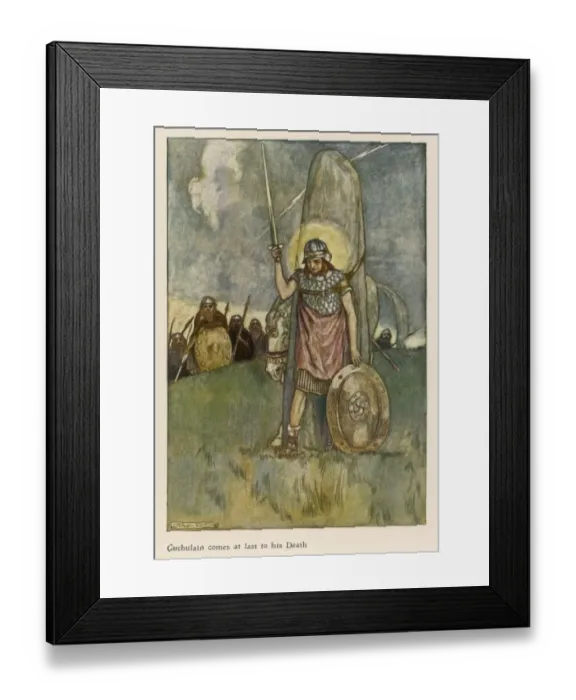 Framed Print : Cuchulain Slain by Luga Framed Print : Cuchulain Slain by Luga