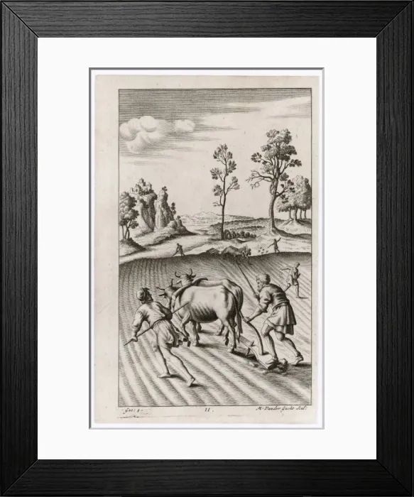 Framed Print : Ancient / Ploughing / Virgil Framed Print : Ancient / Ploughing / Virgil