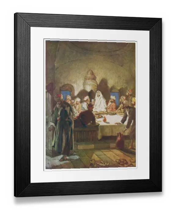 Framed Print : Dismisses Judas / Supper Framed Print : Dismisses Judas / Supper