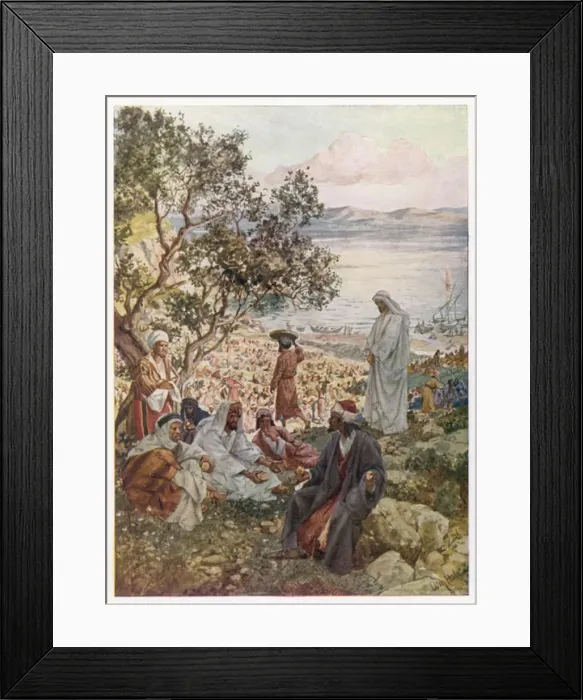 Framed Print : Jesus Feeds 5000 Framed Print : Jesus Feeds 5000