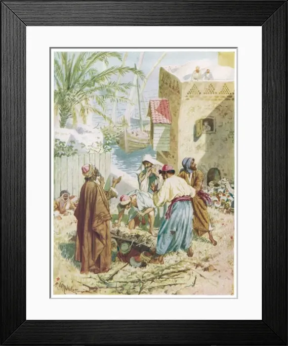Framed Print : Jesus Heals Palsy Framed Print : Jesus Heals Palsy