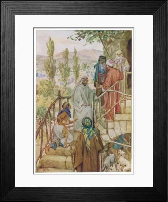 Framed Print : Jesus Heals Daughter Framed Print : Jesus Heals Daughter
