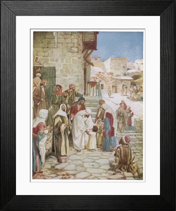 Framed Print : Jesus and Children Framed Print : Jesus and Children