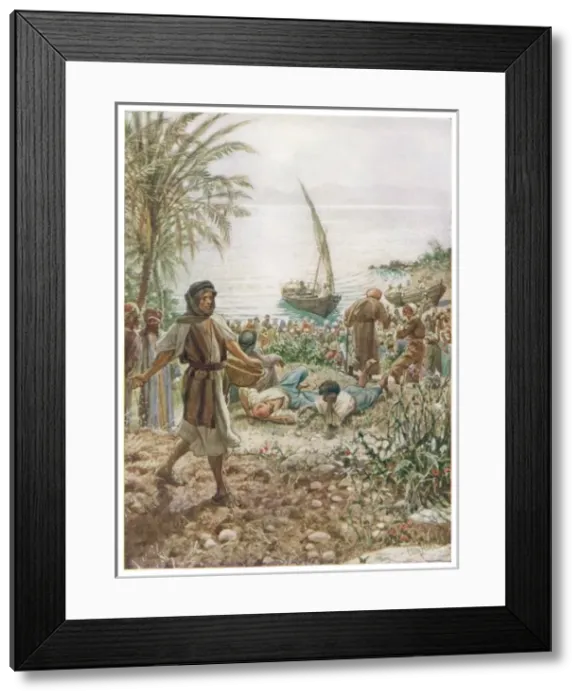Framed Print : Jesus Preaches Framed Print : Jesus Preaches