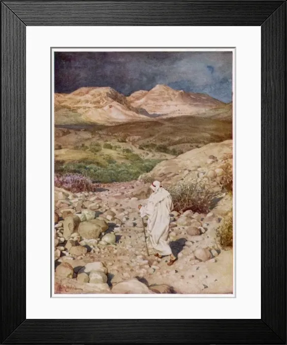 Framed Print : Jesus in Wilderness Framed Print : Jesus in Wilderness