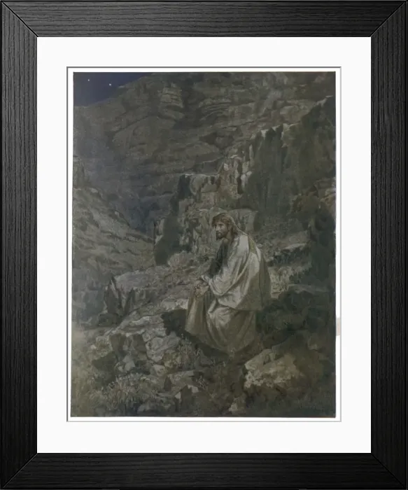 Framed Print : Jesus in Wilderness Framed Print : Jesus in Wilderness