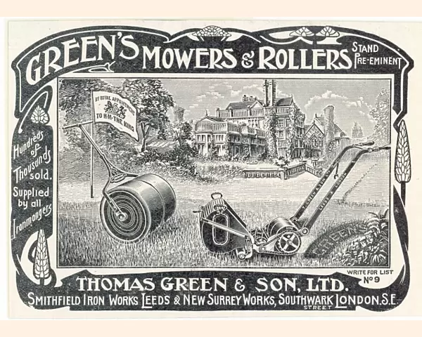 Lawn Mower Advt, 1884
