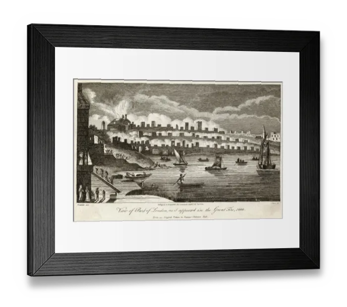 Framed Print : Great Fire of London Framed Print : Great Fire of London