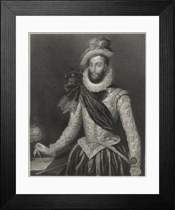 Framed Print : Walter Raleigh / Robinson Framed Print : Walter Raleigh / Robinson