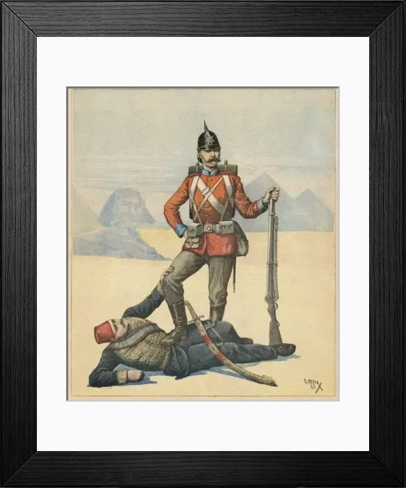 Framed Print : British in Egypt / 1893 Framed Print : British in Egypt / 1893