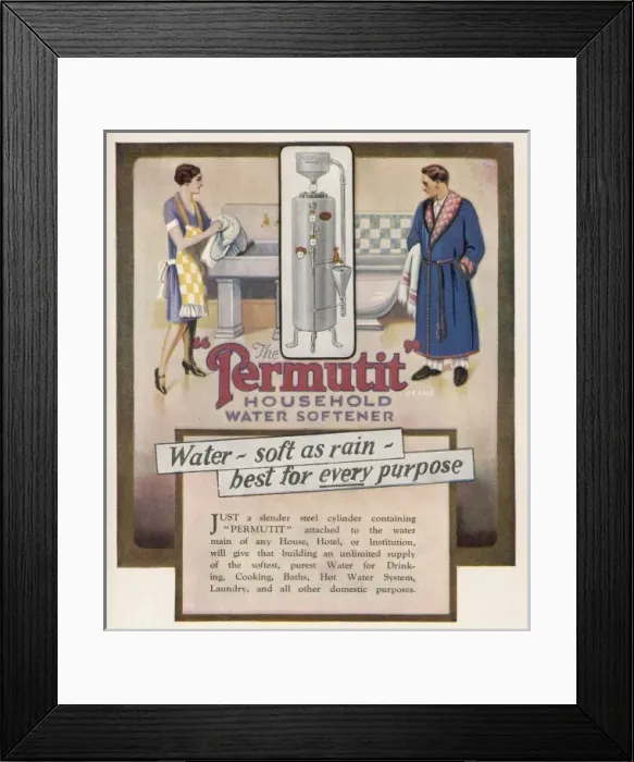 Framed Print : Permutit Water Softener Framed Print : Permutit Water Softener
