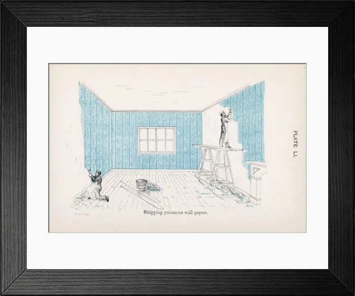 Framed Print : Stripping Wallpaper Framed Print : Stripping Wallpaper