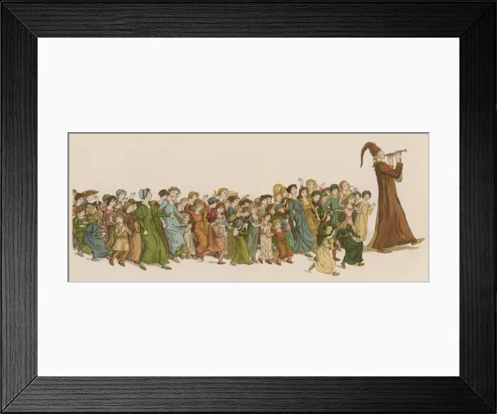 Framed Print : Pied Piper / Greenaway / Kid Framed Print : Pied Piper / Greenaway / Kid