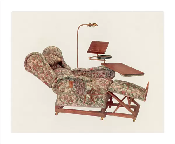 Adjustable Armchair. Adjustable armchair by J Foot & Son of New Bond Street