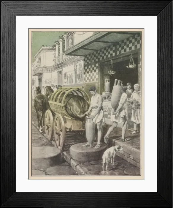 Framed Print : Pompeii Wine Selling Framed Print : Pompeii Wine Selling