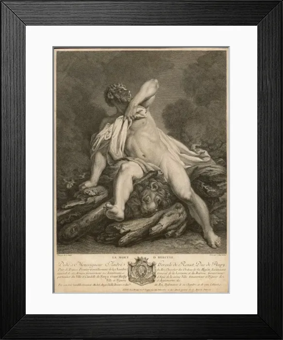 Framed Print : Death of Herakles