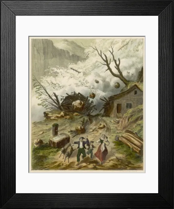 Framed Print : Avalanche / Lemaitre Framed Print : Avalanche / Lemaitre