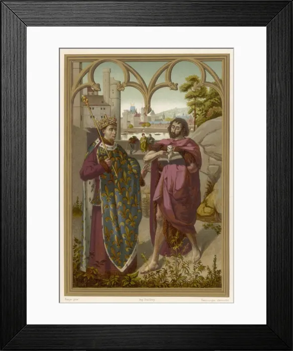 Framed Print : Louis IX with John Bapt Framed Print : Louis IX with John Bapt