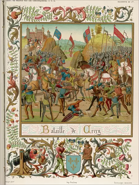 CRECY. At CRECY, 9000 English soldiers under Edward III defeat 30