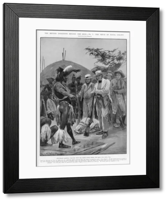 Framed Print : Chaka in Natal / Rsa / 1824 Framed Print : Chaka in Natal / Rsa / 1824