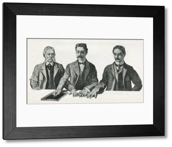 Framed Print : Fake Slate Writing Framed Print : Fake Slate Writing