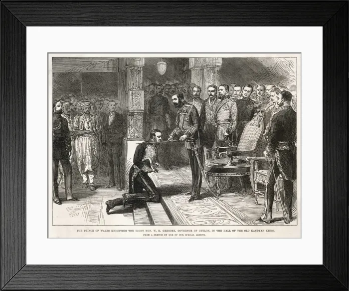 Framed Print : Ceylon Governor Knighted Framed Print : Ceylon Governor Knighted