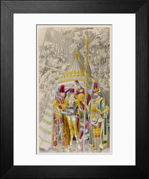 Framed Print : Medieval Knighting Framed Print : Medieval Knighting