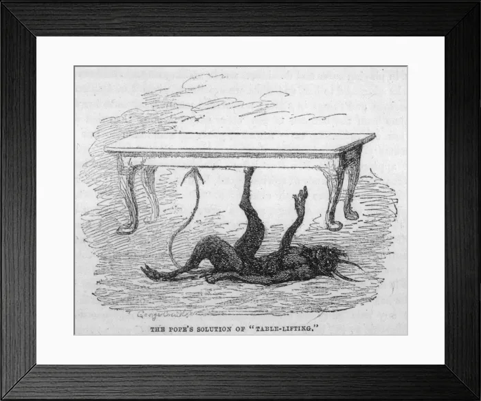 Framed Print : Devil Lifting Table Framed Print : Devil Lifting Table