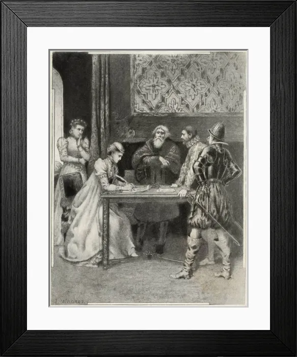 Framed Print : Queen of Scots Abdicates Framed Print : Queen of Scots Abdicates