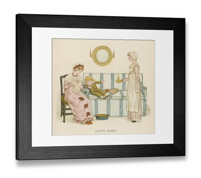 Framed Print : Mother & Sleepy Boy Framed Print : Mother & Sleepy Boy