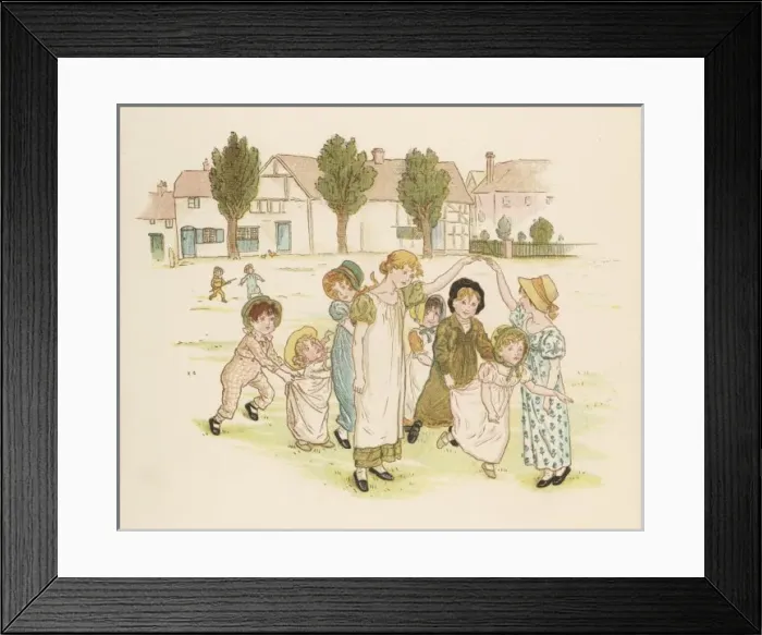 Framed Print : Hreenaway Children Dance Framed Print : Hreenaway Children Dance