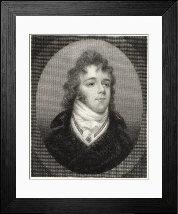 Framed Print : Beau Brummell / Engraving Framed Print : Beau Brummell / Engraving