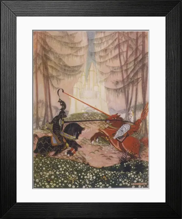 Framed Print : Gareth & Red Knight Framed Print : Gareth & Red Knight