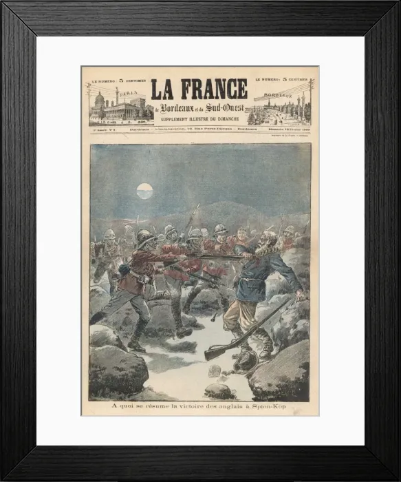 Framed Print : Spion Kop - Bordeaux Framed Print : Spion Kop - Bordeaux