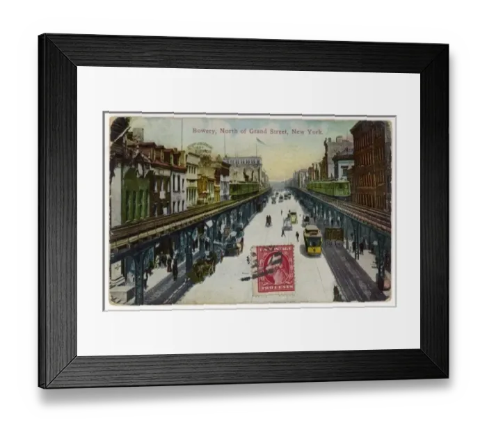Framed Print : New York / Bowery & El Framed Print : New York / Bowery & El