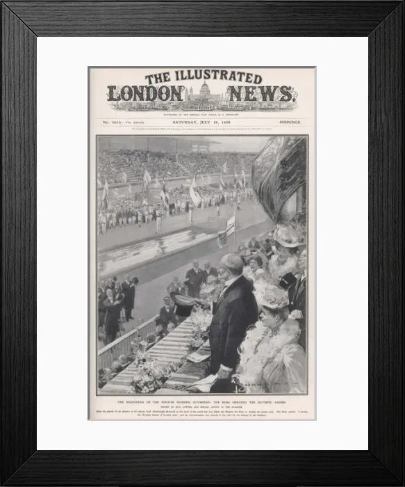 Framed Print : Olympics / 1908 / Opening Framed Print : Olympics / 1908 / Opening
