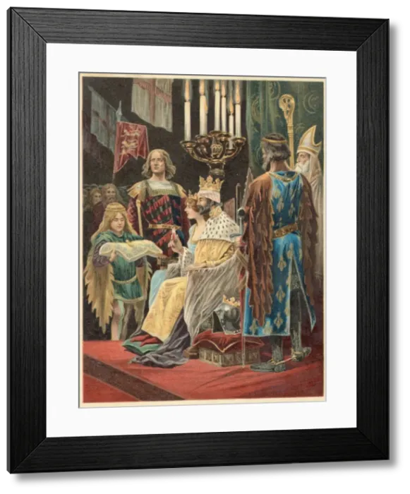 Framed Print : Edward II Coronation Framed Print : Edward II Coronation