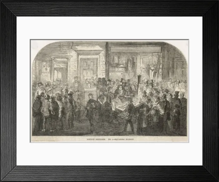 Framed Print : Brick Lane Market 1861 Framed Print : Brick Lane Market 1861