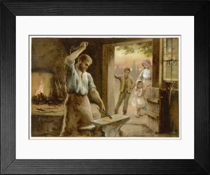 Framed Print : Village Blacksmith Framed Print : Village Blacksmith