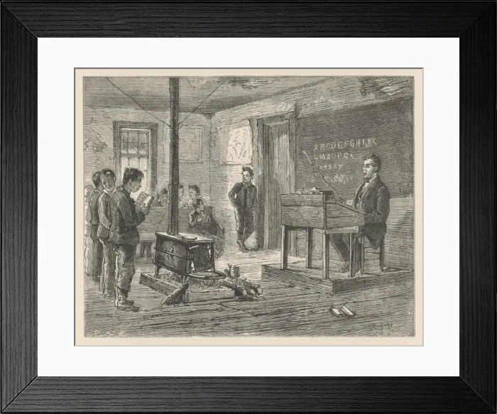 Framed Print : American Country School Framed Print : American Country School