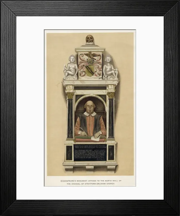 Framed Print : Shakespeare / Monument / Col Framed Print : Shakespeare / Monument / Col