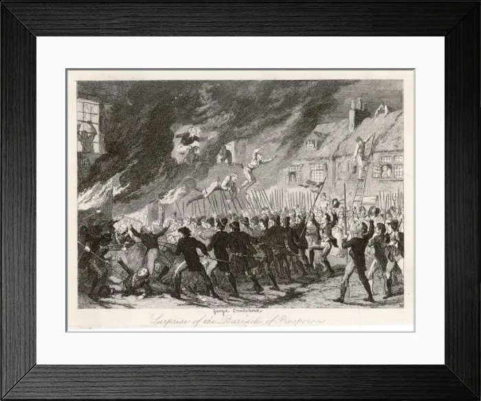 Framed Print : 1798 Rebels Take Barrack Framed Print : 1798 Rebels Take Barrack