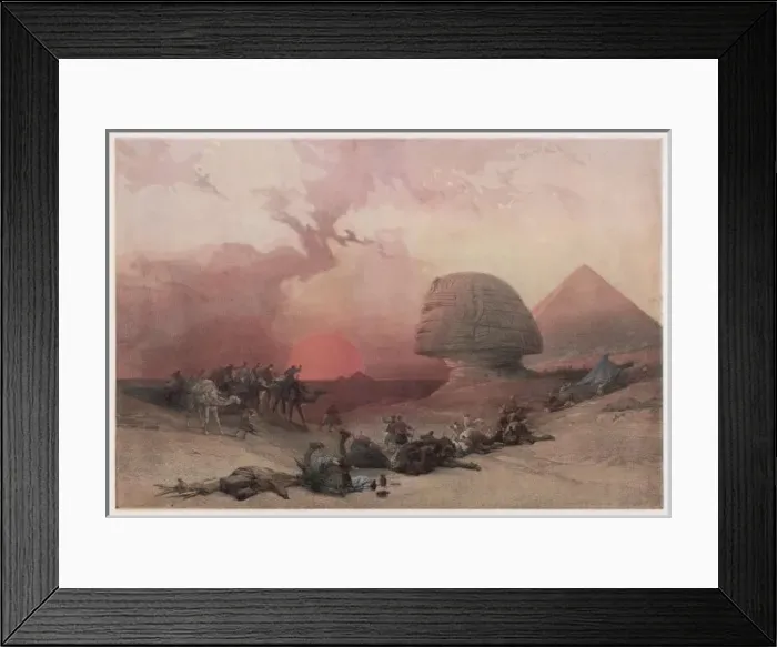 Framed Print : Roberts / Pyramids / Sunset Framed Print : Roberts / Pyramids / Sunset