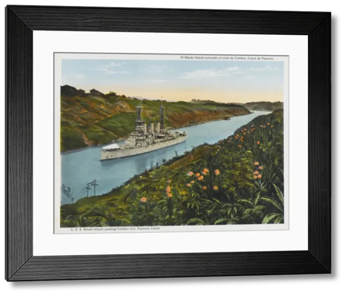 Framed Print : Panama Canal  /  Culebra Cut