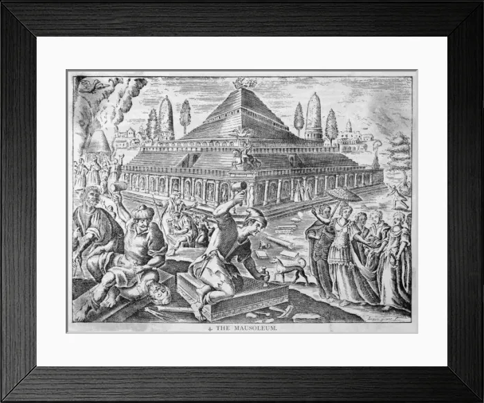 Framed Print : 7 Wonders / Mausoleum / Pic Framed Print : 7 Wonders / Mausoleum / Pic