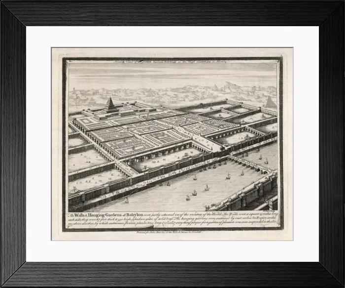 Framed Print : 7 Wonders / Babylon / Parr Framed Print : 7 Wonders / Babylon / Parr