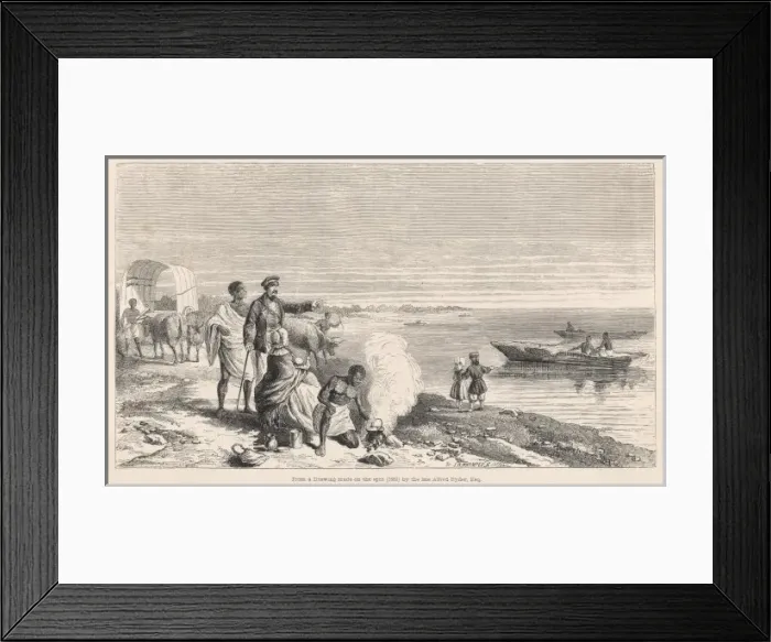Framed Print : Livingstone & Family Framed Print : Livingstone & Family