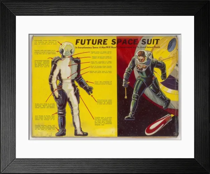Framed Print : Space Suit Foreseen Framed Print : Space Suit Foreseen