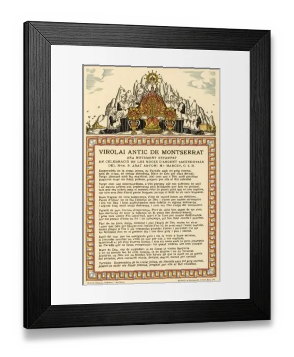 Framed Print : Virgen De Montserrat Framed Print : Virgen De Montserrat